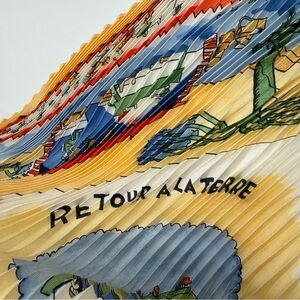 Hermes Plisse retourne scarf.